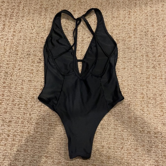 Black one piece bathing suit - Picture 2 of 2
